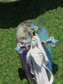 1pc Silicone Mold For Nail Art, Statue Of Virgin Mary, Cross, Goddess Statue, Angel 3D Carved Transparent Nail Gel Mold - Clear - View 10