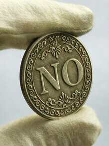 YES Or NO Lucky Coin Make Decision Souvenir Coin Double Sided Badge Collectible Gifts,Gift,Halloween,Coin - Silver - View 7