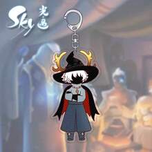 Sky: Children Of The Light Peripheral 6cm 1pc Acrylic Keychain Double-Sided Laminated Owl Hair Wizard Little Prince White Owl Q-Style Cartoon Backpack Charm Creative Gift - Multicolor - View 5