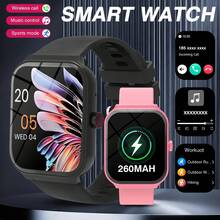 1.83" Full Touch Screen Smart Watch, With Message, Call, Pedometer, Alert, Compatible With IPhone & Android, Fitness Tracker, Suitable Gift For Women & Men, Birthday Present - Multicolor - View 1