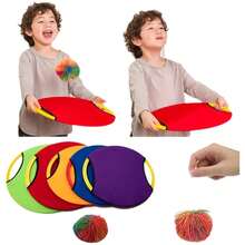 Anillo que rebota para niños, pelota para lanzar, actividades de entrenamiento con sentido, juguetes para padres e hijos, pelota elástica para exteriores, juguetes educativos QWX2 - Azul - Ver 1