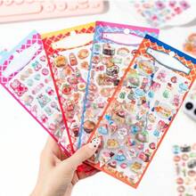 2/3pcs Random Cute 3D Sushi Candy Stickers, Suitable For Handmade DIY Scrapbooking Diary Decoration - Multicolor - View 1