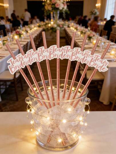 12 unidades Pajitas de papel para novia, pajitas de papel para despedida de soltera, accesorios de boda para fiesta nupcial, fiesta de soltera, cóctel, fiesta de cumpleaños, boda, ducha nupcial, útiles escolares