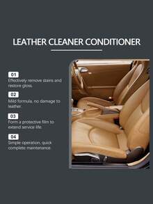 JAYSUING 皮革护理剂，适用于家具、手提包、沙发、汽车座椅，皮革清洁剂 - 液體 - 查看 3