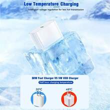 1-4个PD 30W快充墙式适配器，兼容 17 Pro Max/17 Pro/17/Air/16/15/14/13/12/11/XS/XR/8/7/6、iPad等系列 - 美規A型插(110-127V) - 查看 4