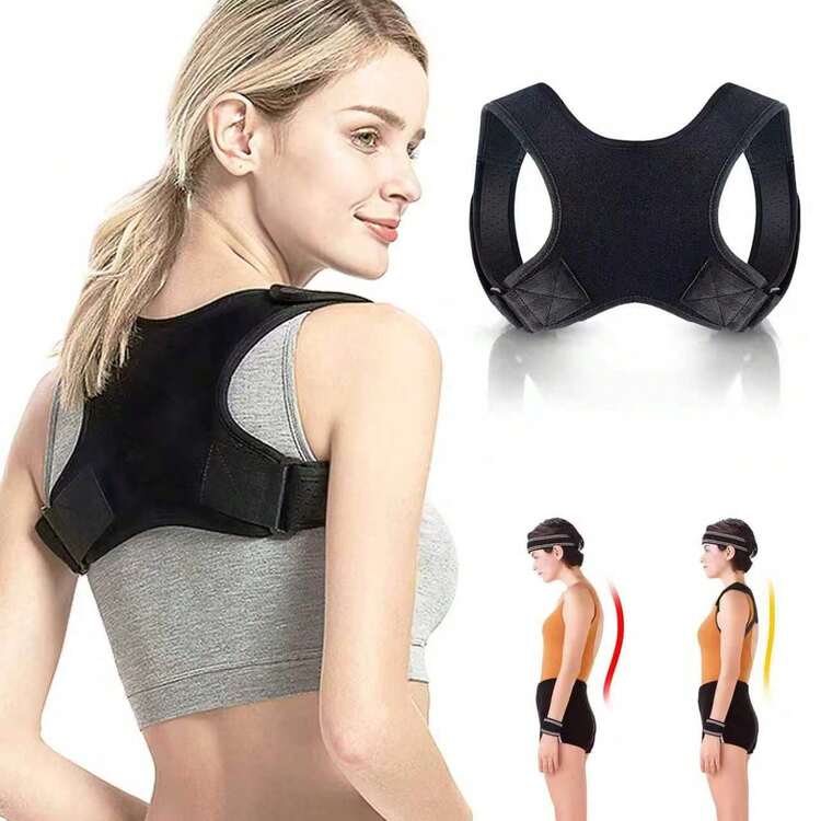 Back Support, Daily Posture Maintenance Belt, Soft And Comfortable Material, Fits Snugly And Provides Firm Support, For Office, Household, And Sports Activities, Promotes A Natural And Upright Posture, Personal Use Or As A Gift For - Multicolor - View 5