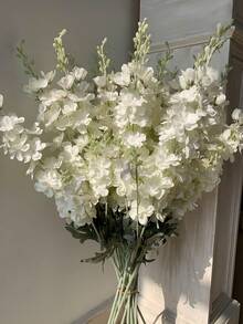1件 33英吋人造飛燕草絲綢花長莖仿真植物 花藝布置 家用辦公室花園婚禮桌面花瓶裝飾 人造花 臥室裝飾 花束 房間裝飾 臥室裝飾 臥室配件 花園配件 仿真鮮花 家用 花園 仿真花 人造植物 生日 臥室 臥室配件 仿真鮮花 人造花 生日禮物 - 白色 - 查看 2