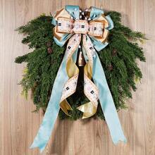 Cinta de terciopelo verde reversible con alambre 2.5 pulgadas x 9 metros, terciopelo dorado entrecruzado para decoración de san valentín, 14 de febrero detalles, árbol de Navidad, envoltura de regalo, lazo de corona, decoración al aire - Cascanueces rosa - Ver 4