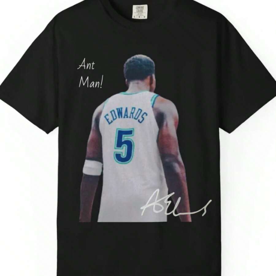 Anthony Edwa Minnesota T Shirt Autograph Edition - Black - View 1