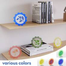 1pc Colorful Acrylic Picture Frame, Double-Sided Display With Stand, 4-Inch Circular Waves Shape - Modern Home Decor | DIY Photo Frame Removable For Flexible Use (Photo Paper Not Included) - 1PC - View 2