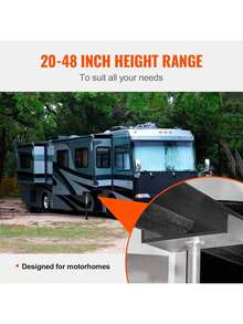 RV Slide Out Support Jacks, 5000 Lbs Capacity Each Slide Out Stabilizer, Adjusts From 20"-48" Camper Slide Out Support Jacks, Heavy-Duty Slideout Stabilizers For RV, Camper And Travel Trailer - Black - View 4