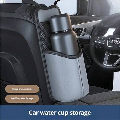 Portavasos para asiento de coche, Bolsa de almacenamiento multifuncional para portavasos de coche