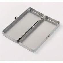 1pc Upgraded Vintage Metal Flip-Top Storage Box With Hinged Lid And Locking Mechanism - Heavy-Duty Iron Structure, Space-Saving Design, Suitable For Home, Office, Desk - Can Store And Organize Pens, Tools, Cards, Photos, Paints And More - Multifunctional Vintage Storage Box - Multiple Styles - View 5