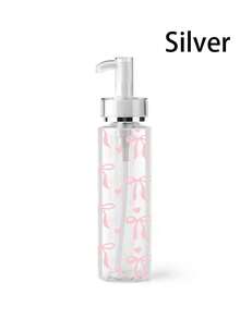 100/120/150/200毫升透明亚克力按压瓶，带蝴蝶结装饰，适用于水基乳液、化妆品和爽肤水，是旅行和商务使用的理想之选，也可用于灌装乳液分装瓶。 - 彩色 - 查看 2