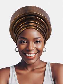 1pc Women's Headscarf Cap, Faux Pearl Rhinestone Hat, Suitable For Daily Use - Multicolor - View 11