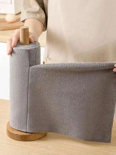 可重复使用的超细纤维清洁布 - 高吸水性、耐用且可机洗的厨房毛巾，适用于餐具、台面、地板等多种表面，太空主题设计，现代方形海绵，节省空间