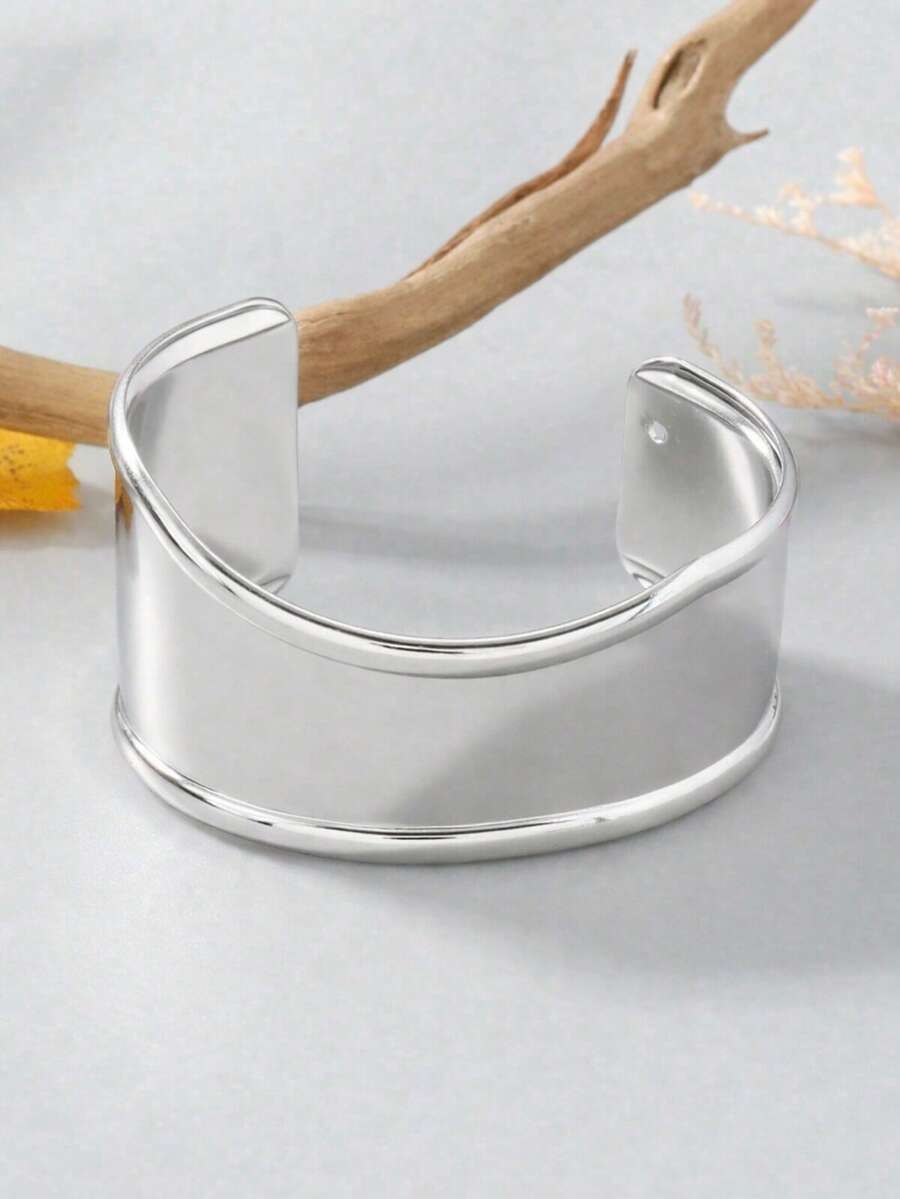 Women's Bracelet, Modern, Minimalist, Unique, Luxurious, Perfect For Completing Looks, Accessories, Minimalist, Casual, Elegant, Valentine's Day, Gift, Wife, Stylish - 銀色 - 查看 1