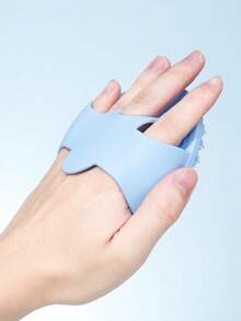 1pc Soft Silicone Body Exfoliating Brush, Handheld Shower Cleansing Brush, Removes Calluses & Gently Massages, Travel Essential Unisex Gift For Home Use - A - View 6