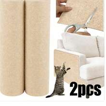 Cat Scratch Couch Furniture Protector, Adhesive Cat Scratch Pad Deterrent For Furniture, DIY Climbing Cat Scratcher Couch Protector From Cat Claws Furniture Protectors From Cats Scratching 2PCS - 40*100cm - 查看 1