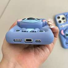 Disney Official Lilo & Stitch 3D Embossed Phone Case -Cute 3D Relief Stitch Figure, Anti-Scratch & Shockproof, Perfect For Cartoon Fans.Soft Silicone, Precise Cutouts, And Adorable Relief Design For Ultimate Protection & Style. Compatible With IPhone 17, 16, 15, 14, 13, 12, And 11 Pro Models. Made From Durable TPU Material With Shock-Absorbing Protection, It's The Perfect Gift For Family, Friends On Birthdays, Holidays, And Special Occasions. - 藍色 - 查看 7