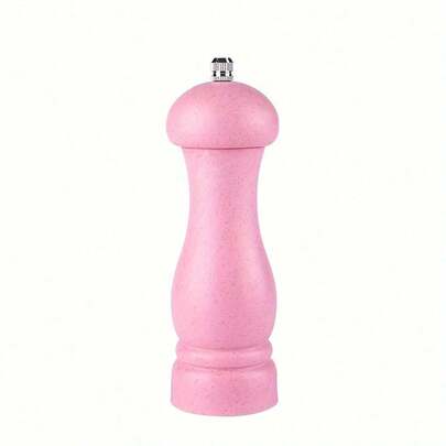1pc Wheat Orange Pepper Grinder Coarse Salt Pepper Grinding Seasoning Bottle Manual Pepper Grinder