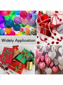 1pc - 100 Yards Vibrant Red Shiny Ribbon, Romantic Holiday Polypropylene PP Ribbon, Flexible Flat High Luster Ribbon, Multipurpose Event Decor & Proposal Ribbon, Birthday Party Balloon Tying, Christmas Table Decor, New Year Wall Decor, Anniversary Gift Wrapping, Easter Party Decoration, Waterproof & Long-Lasting Holiday Ribbon - Multicolor - View 8