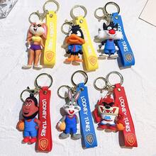Warner Bros Classic Bugs Bunny Cartoon Keychain Cute And Funny Keychain Pendant Car Keychain Gift For Best Friend - Multicolor - View 6