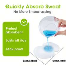 10/20pcs Underarm Sweat Pads, Sweat Pads, Clothing Sweat Pads Protective Covers, Moisture Absorbing Deodorant Pads - 10個 - 查看 4
