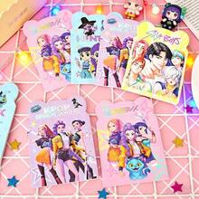 2件套K-Pop女巫猎人主题文具套装，高品质不规则笔记本，学生学习奖励礼品（款式随机） - 彩色 - 查看 2