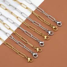 5pcs Stainless Steel Simple Versatile Necklace Chain, 45cm + 5cm Extension, With Lobster Clasp, Suitable For Necklace DIY Jewelry Making - Multicolor - View 11