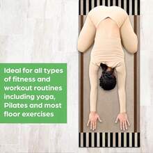 1 片 71*22 英寸瑜伽垫，多种图案可选，防滑耐用，加宽加厚，适合家庭使用、健身、瑜伽初学者训练 - 彩色 - 查看 8