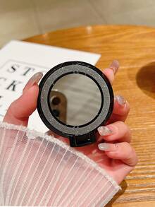 镂空新款背贴磁性手机支架，可折叠魔环桌面懒人两用镜面闪粉，磁性手机支架磁性手机背贴百搭支架镜面蝴蝶闪粉 - 彩色 - 查看 4