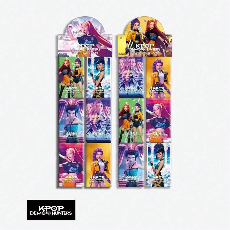 一套《魔女猎人》收藏卡，KPOP 小卡，动漫游戏主题交换卡，盲盒，随机设计 - 彩色 - 查看 1