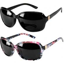 IOYGLASSES Polarized Sunglasses For Women | Vintage Square Sunglasses With UV400 Protection | Women's Wrap-Around Sunglasses - Multicolor - View 20