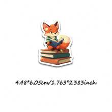 50PCS Animal Reading Cartoon Graffiti Stickers, Decorating Mobile Phones, Guitars, Laptops, Suitcases, Waterproof Stickers - Multicolor - View 3