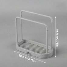 1pc Kitchen Sink Caddy Organizer Rack, Suitable For Storing Sponges, Cloths, Brushes, Scourers And Other Items, Kitchen Storage And Organization, Shelf And Holder - Multicolor - View 2