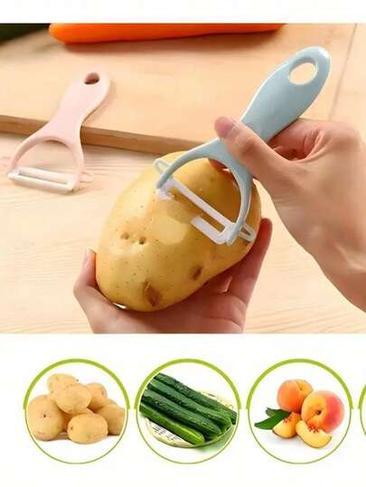 Simple And Practical, Perfect For Homemakers And Kitchen Enthusiasts. Uses A Fruit And Vegetable Peeler/Potato Peeler With A Sharp, Rust-Free Ceramic Blade. Multi-Functional U-Shaped Ceramic Peeler, Universally Applicable.