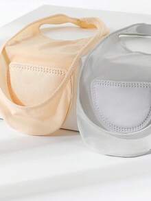 1/5/10双装 硅胶防滑隐形蕾丝冰丝透气底女袜春夏薄棉袜船袜 - 彩色 - 查看 5