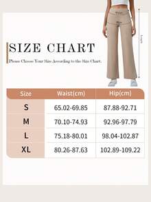 High Waist Black Yoga Pants With Pockets - 1 PC Straight Leg Lounge Pants, Tummy Control & Comfort, Casual Chic Style - màu đen - Xem 2