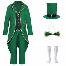 Men Cosplay Clothing - Green - View 1