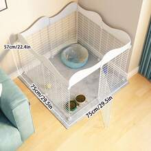 Easy Install Removable Small Dog Fence, Collapsible Indoor Pet Gate For Small Dogs - Multicolor - View 1