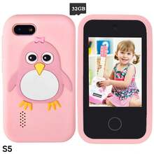 Children's Toy Mobile Phone, Birthday Gifts For Boys And Girls Aged 3-12, Children's Smart Phone, Detective Puzzle Learning Toy, With 2.8-Inch Touch Screen, Music And Video Games - 彩色 - 查看 18