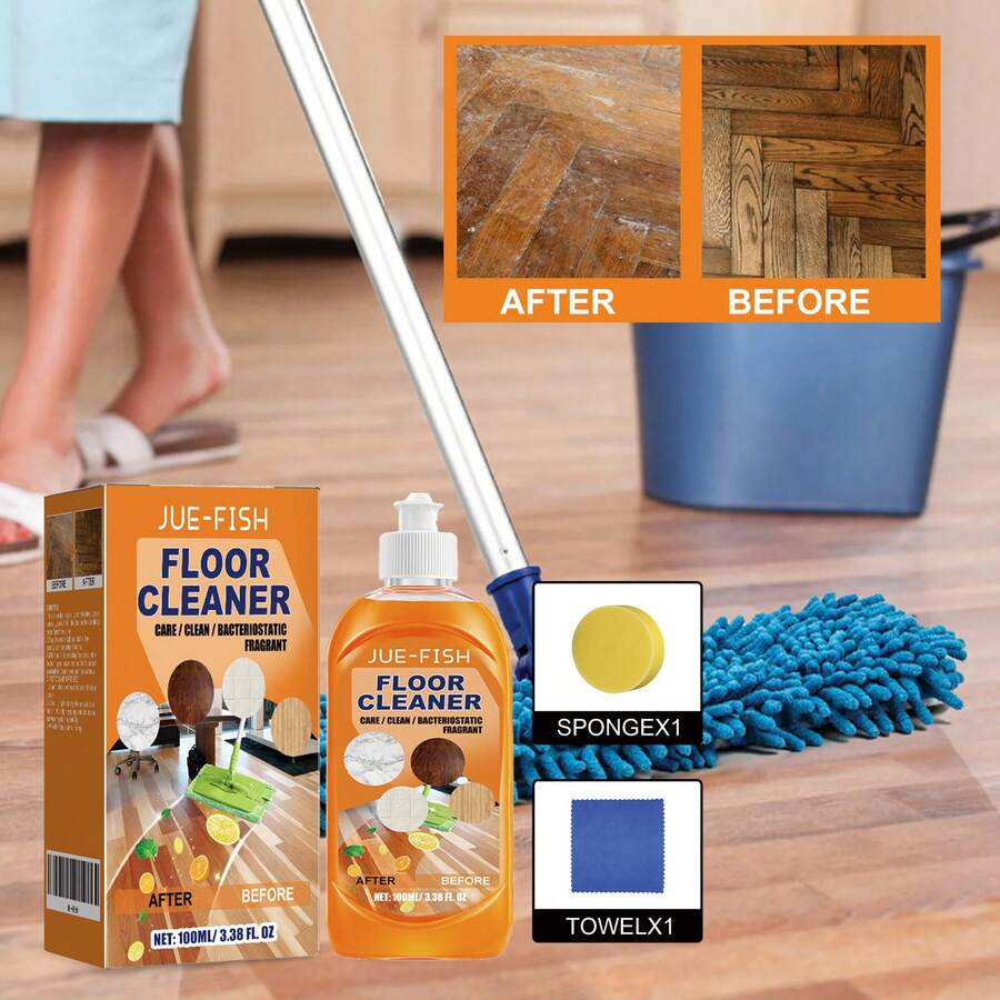 JUE FISH New Multi Function Floor Cleaner Gentle Formula For Tile Wooden Furniture, Powerful Remove Stubborn Stains,Fast-Drying Formula, Deep-Clean Shiny Multi-Purpose Degreaser Polish For Home Use - New Multi Function Floor Cleaner - View 1