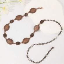 Vintage Engraved Copper-Tone Waist Chain - Instantly Enhances Waistline! - Bronze - View 12