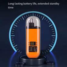 150mAh Rechargeable Electric Nose Hair Trimmer, 2-In-1 Multi-Power Shaver, Fully Automatic, Waterproof, Unisex - Multicolor - View 4