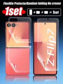 一套，前后膜组合，超高清无损屏幕保护膜，兼容三星系列，水凝胶材质，不伤屏幕，纳米材料自修复划痕，操作流畅无卡顿，兼容三星 Z Fold3、Z Fold4、Z Fold5、Flip3、Flip4、Flip5、Galaxy Z Fold 6/Galaxy Z Flip 6/Galaxy Z Fold 7 系列 - 無色 - 查看 11