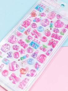 Colorful 3D Epoxy Resin Stickers - Cute Animals - Waterproof, Reusable, Repositionable, Self-Adhesive, High-Quality Resin - Perfect For Decorating Smartphones, Phone Cases, Laptops, Desktops, Tablets, Stationery, Notebooks, Journals, Planners, Scrapbooks, Mugs, Water Bottles, Refrigerators, Gift Wrapping, DIY Decor - Multicolor - View 4