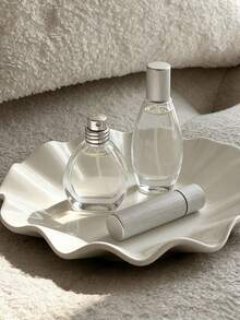 2 piezas/1 pieza Bandeja cerámica en forma de nube asimétrica de 19.5*13.5cm, bandeja de almacenamiento de joyas estilo nórdico, plato decorativo para colección y exhibición de joyas, regalo para mujeres - Multicolor - Ver 3