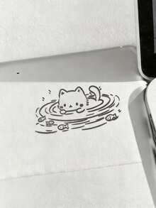 1/3 件 I'm Fine 趣味讽刺金属贴纸 - 防水光面纸笔记本电脑贴花，带有幽默的“I'm Fine”设计，易于剥离和粘贴，适用于 DIY 科技配件（一次性使用） - 銀色 - 查看 4