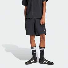 Adidas Originals Essentual Strefoil Casual Knitted Five-Point Cargo Shorts For Men - Black - View 1